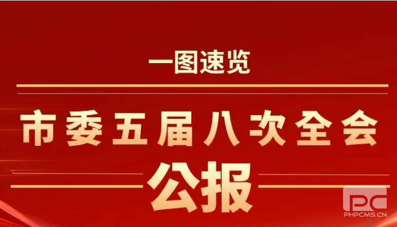 一图速览市委五届八次全会公报